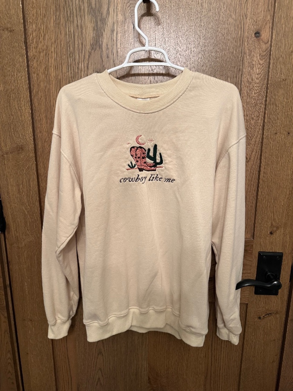 "Cowboy Like Me" Taylor Swift lyric crewneck sweatshirt